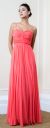 Main image of Pleated Bust Spaghetti Straps Long Formal Bridesmaid Dress